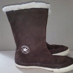 Converse brown suede winter boots